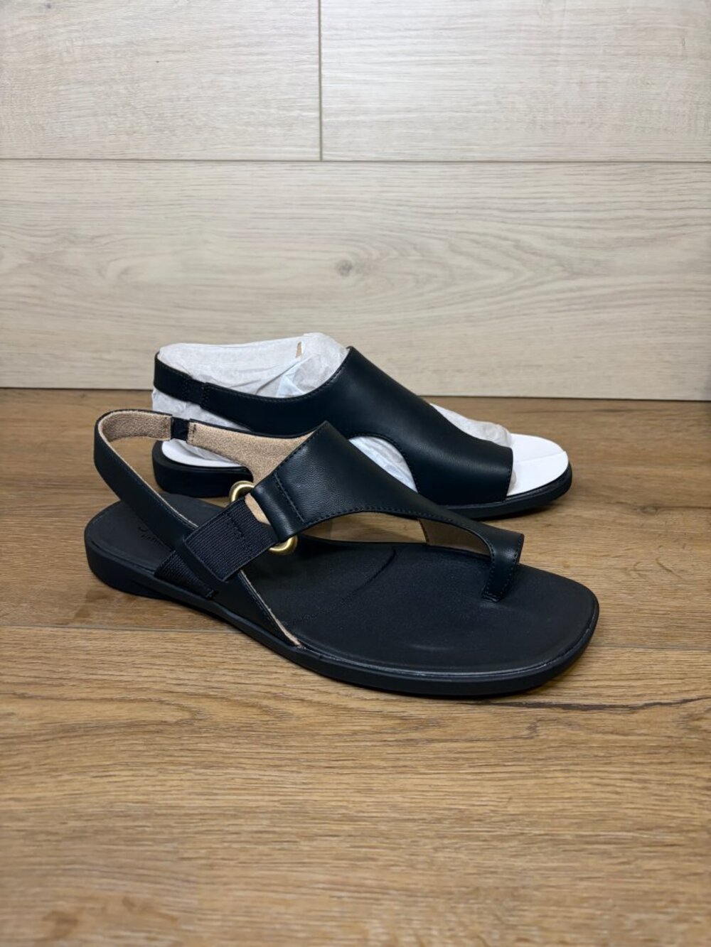 Soul Naturalizer Women's Freya Slingback Sandals Wide Black Size 9.5W